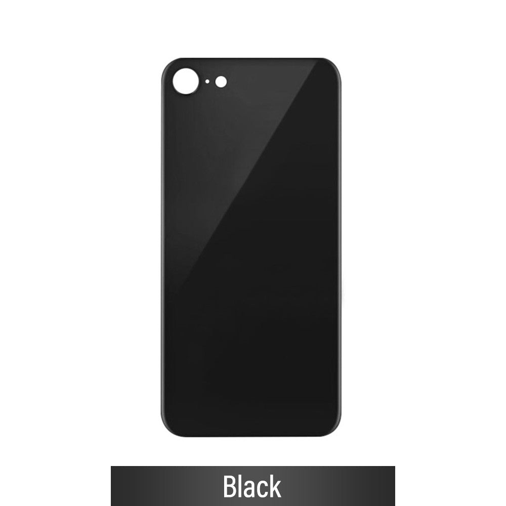 Rear Glass Replacement with Bigger Size Camera Cut-out for iPhone 8 (NO LOGO)-Black Rear Glass Replacement with Bigger Size Camera Cut-out for iPhone 8 (NO LOGO)-Black